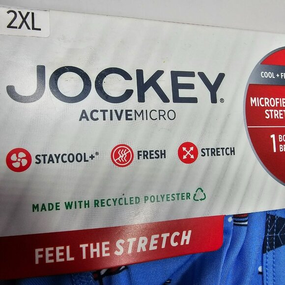 3-Pack Jockey Microfiber Stretch Christmas Boxer Briefs Men's Size 2XL (44-46) - Picture 6 of 7
